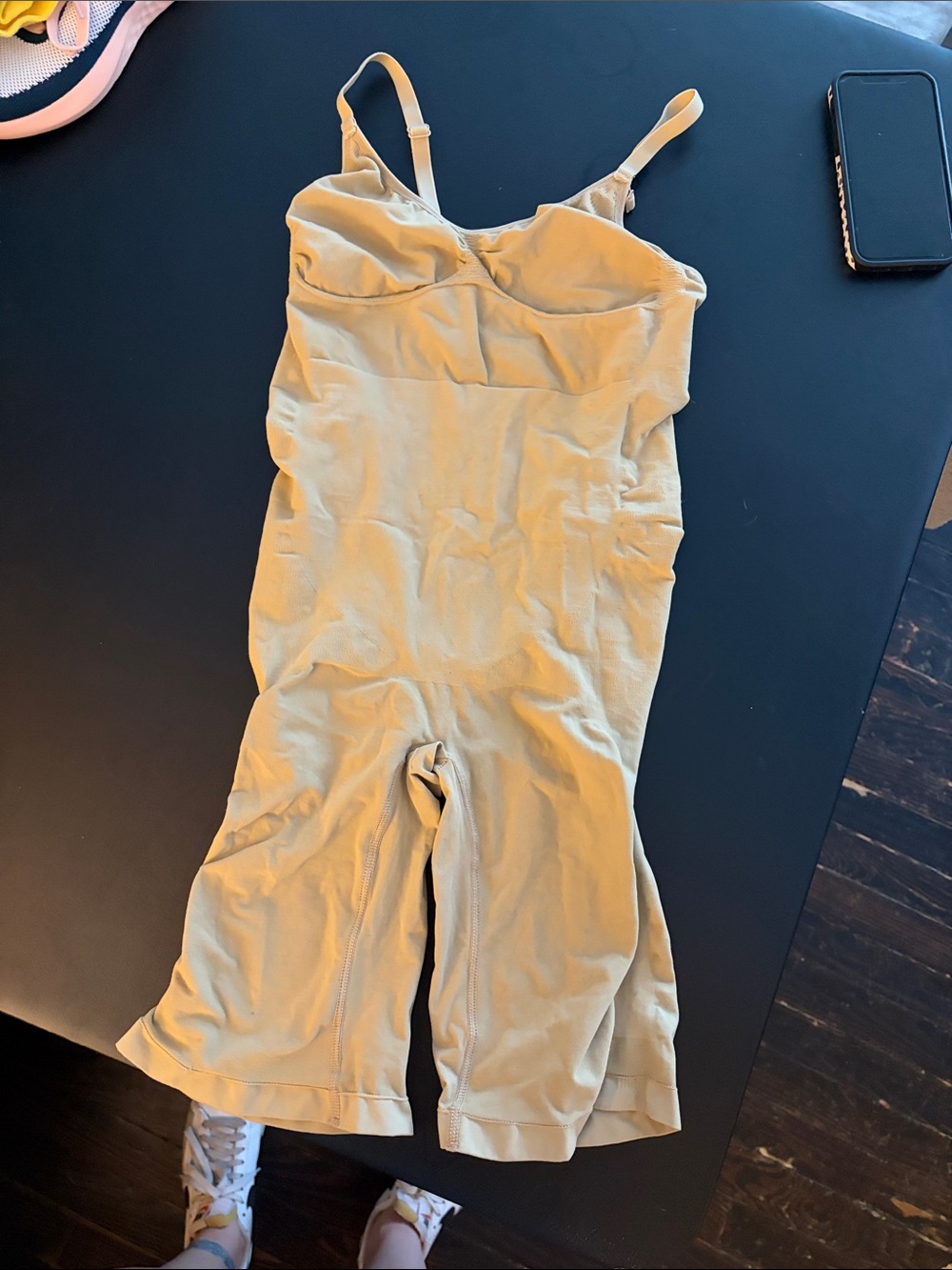 Quince Beige Shapewear Bodysuit
